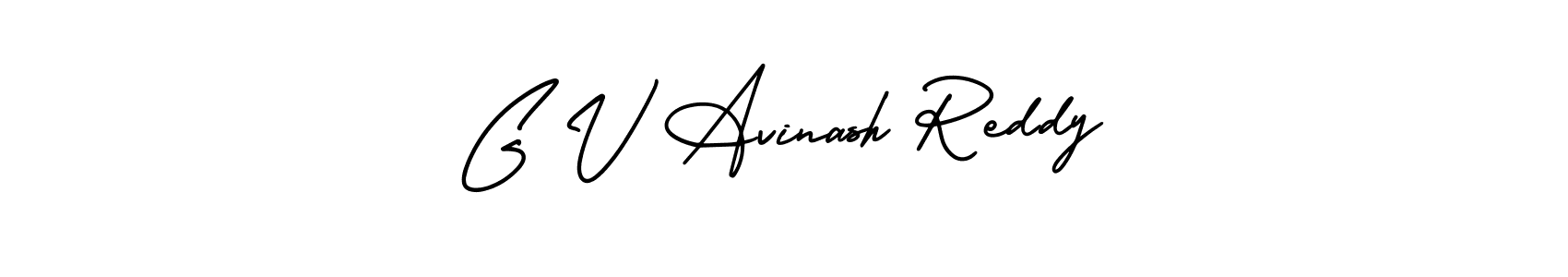 Design your own signature with our free online signature maker. With this signature software, you can create a handwritten (AmerikaSignatureDemo-Regular) signature for name G V Avinash Reddy. G V Avinash Reddy signature style 3 images and pictures png