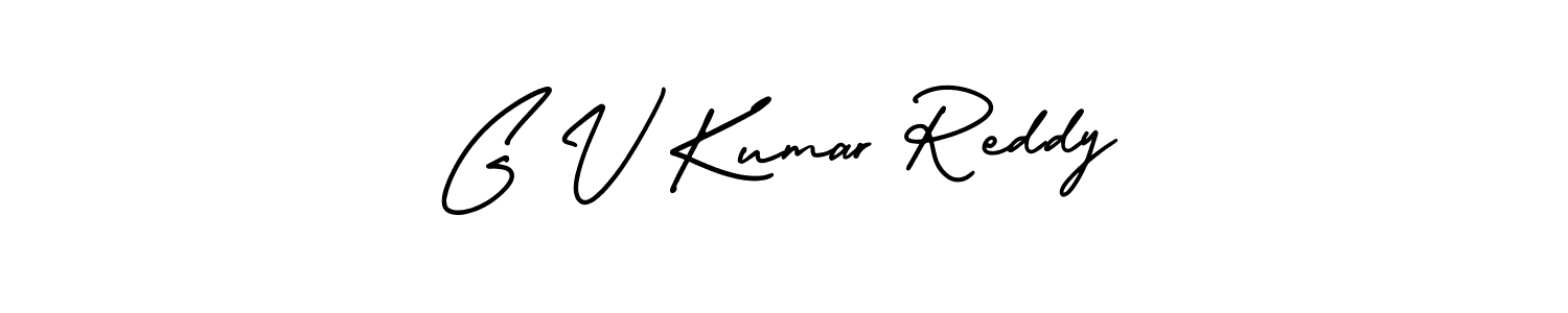 Design your own signature with our free online signature maker. With this signature software, you can create a handwritten (AmerikaSignatureDemo-Regular) signature for name G V Kumar Reddy. G V Kumar Reddy signature style 3 images and pictures png