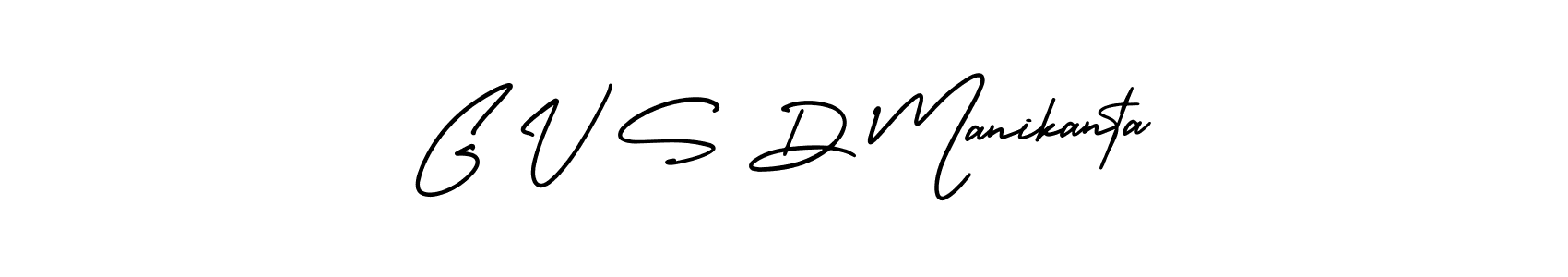 Create a beautiful signature design for name G V S D Manikanta. With this signature (AmerikaSignatureDemo-Regular) fonts, you can make a handwritten signature for free. G V S D Manikanta signature style 3 images and pictures png