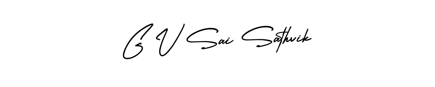You can use this online signature creator to create a handwritten signature for the name G V Sai Sathvik. This is the best online autograph maker. G V Sai Sathvik signature style 3 images and pictures png