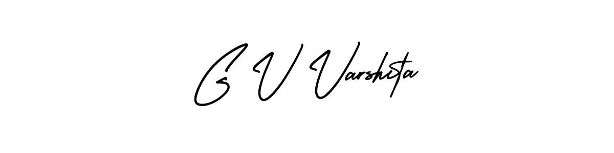 Similarly AmerikaSignatureDemo-Regular is the best handwritten signature design. Signature creator online .You can use it as an online autograph creator for name G V Varshita. G V Varshita signature style 3 images and pictures png