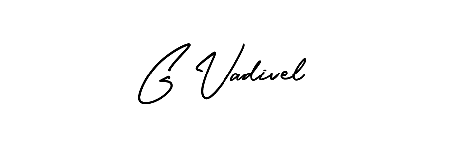 AmerikaSignatureDemo-Regular is a professional signature style that is perfect for those who want to add a touch of class to their signature. It is also a great choice for those who want to make their signature more unique. Get G Vadivel name to fancy signature for free. G Vadivel signature style 3 images and pictures png