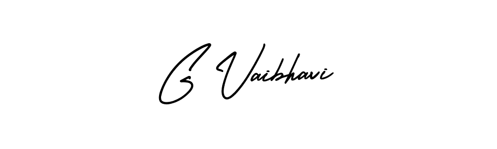 Design your own signature with our free online signature maker. With this signature software, you can create a handwritten (AmerikaSignatureDemo-Regular) signature for name G Vaibhavi. G Vaibhavi signature style 3 images and pictures png