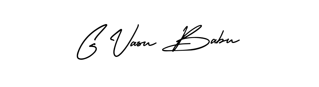 How to make G Vasu Babu name signature. Use AmerikaSignatureDemo-Regular style for creating short signs online. This is the latest handwritten sign. G Vasu Babu signature style 3 images and pictures png