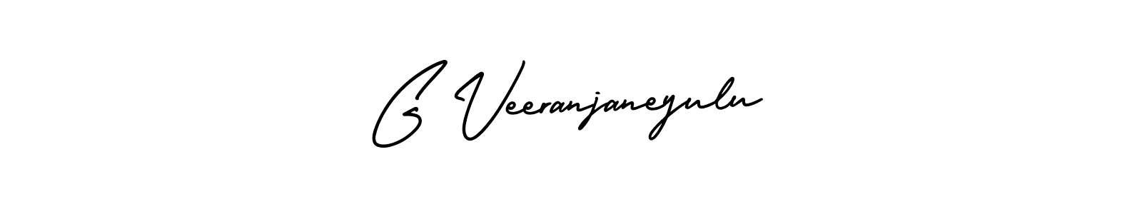 Design your own signature with our free online signature maker. With this signature software, you can create a handwritten (AmerikaSignatureDemo-Regular) signature for name G Veeranjaneyulu. G Veeranjaneyulu signature style 3 images and pictures png