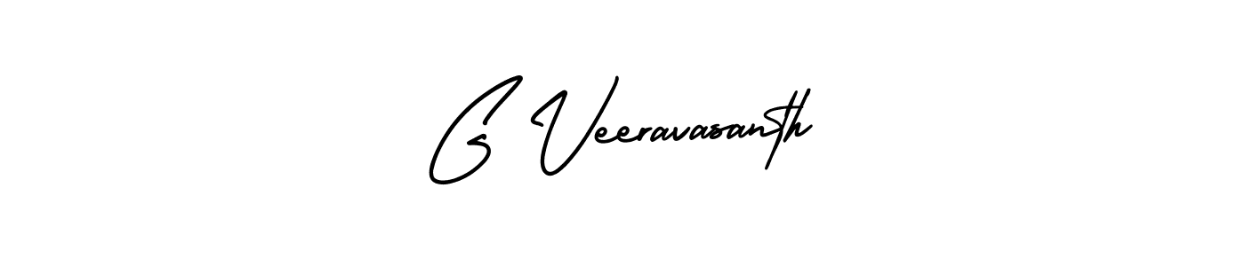 G Veeravasanth stylish signature style. Best Handwritten Sign (AmerikaSignatureDemo-Regular) for my name. Handwritten Signature Collection Ideas for my name G Veeravasanth. G Veeravasanth signature style 3 images and pictures png