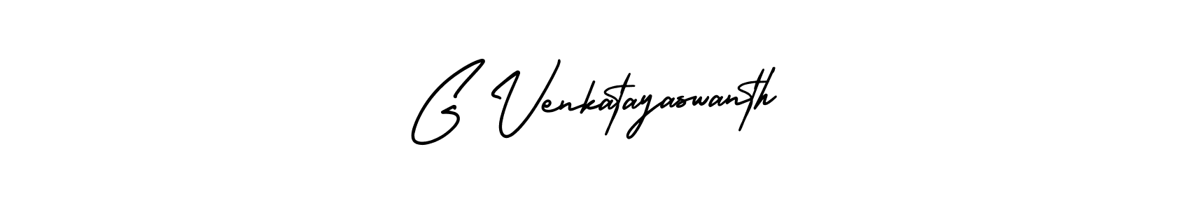 G Venkatayaswanth stylish signature style. Best Handwritten Sign (AmerikaSignatureDemo-Regular) for my name. Handwritten Signature Collection Ideas for my name G Venkatayaswanth. G Venkatayaswanth signature style 3 images and pictures png