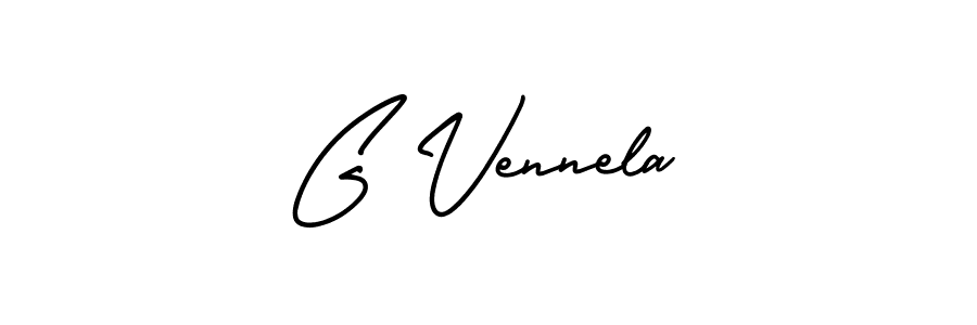 AmerikaSignatureDemo-Regular is a professional signature style that is perfect for those who want to add a touch of class to their signature. It is also a great choice for those who want to make their signature more unique. Get G Vennela name to fancy signature for free. G Vennela signature style 3 images and pictures png