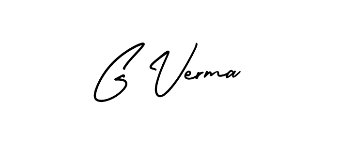 if you are searching for the best signature style for your name G Verma. so please give up your signature search. here we have designed multiple signature styles  using AmerikaSignatureDemo-Regular. G Verma signature style 3 images and pictures png