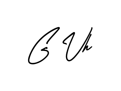 if you are searching for the best signature style for your name G Vh. so please give up your signature search. here we have designed multiple signature styles  using AmerikaSignatureDemo-Regular. G Vh signature style 3 images and pictures png