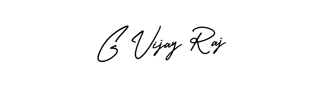 How to make G Vijay Raj name signature. Use AmerikaSignatureDemo-Regular style for creating short signs online. This is the latest handwritten sign. G Vijay Raj signature style 3 images and pictures png