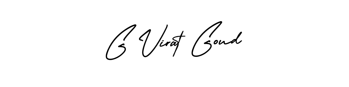 AmerikaSignatureDemo-Regular is a professional signature style that is perfect for those who want to add a touch of class to their signature. It is also a great choice for those who want to make their signature more unique. Get G Virat Goud name to fancy signature for free. G Virat Goud signature style 3 images and pictures png