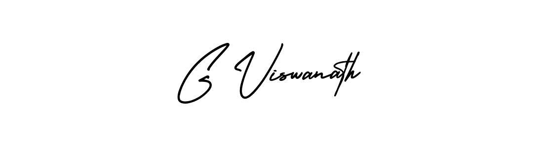 The best way (AmerikaSignatureDemo-Regular) to make a short signature is to pick only two or three words in your name. The name G Viswanath include a total of six letters. For converting this name. G Viswanath signature style 3 images and pictures png