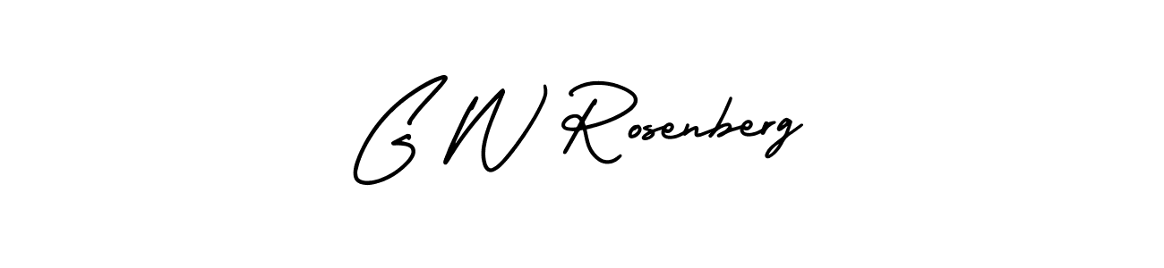 Best and Professional Signature Style for G W Rosenberg. AmerikaSignatureDemo-Regular Best Signature Style Collection. G W Rosenberg signature style 3 images and pictures png