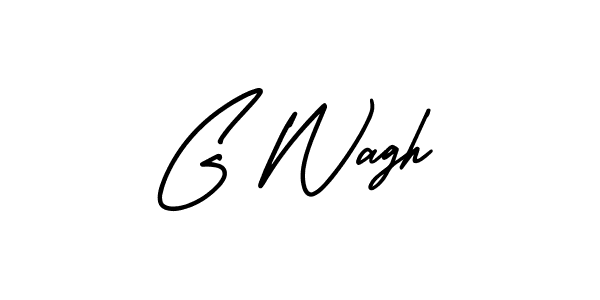 This is the best signature style for the G Wagh name. Also you like these signature font (AmerikaSignatureDemo-Regular). Mix name signature. G Wagh signature style 3 images and pictures png