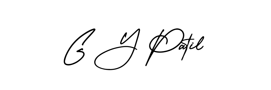 How to Draw G Y Patil signature style? AmerikaSignatureDemo-Regular is a latest design signature styles for name G Y Patil. G Y Patil signature style 3 images and pictures png