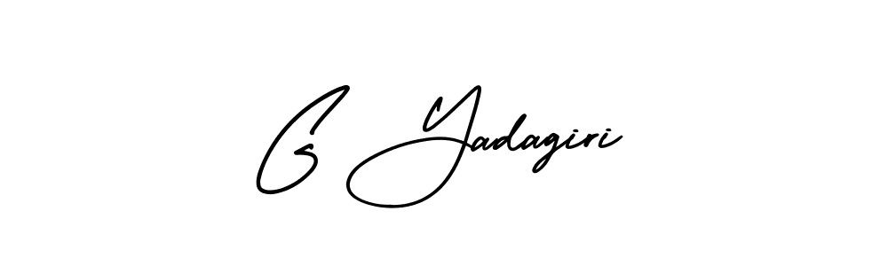 How to Draw G Yadagiri signature style? AmerikaSignatureDemo-Regular is a latest design signature styles for name G Yadagiri. G Yadagiri signature style 3 images and pictures png