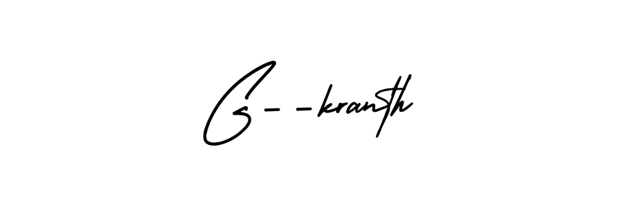 How to Draw G--kranth signature style? AmerikaSignatureDemo-Regular is a latest design signature styles for name G--kranth. G--kranth signature style 3 images and pictures png