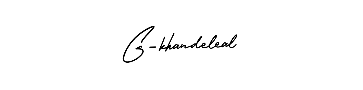 How to Draw G-khandeleal signature style? AmerikaSignatureDemo-Regular is a latest design signature styles for name G-khandeleal. G-khandeleal signature style 3 images and pictures png