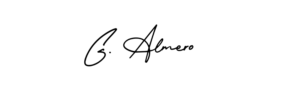 Use a signature maker to create a handwritten signature online. With this signature software, you can design (AmerikaSignatureDemo-Regular) your own signature for name G. Almero. G. Almero signature style 3 images and pictures png