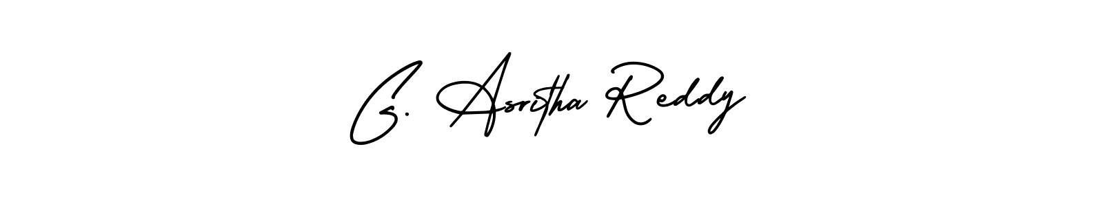 Also You can easily find your signature by using the search form. We will create G. Asritha Reddy name handwritten signature images for you free of cost using AmerikaSignatureDemo-Regular sign style. G. Asritha Reddy signature style 3 images and pictures png