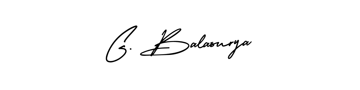 Design your own signature with our free online signature maker. With this signature software, you can create a handwritten (AmerikaSignatureDemo-Regular) signature for name G. Balasurya. G. Balasurya signature style 3 images and pictures png