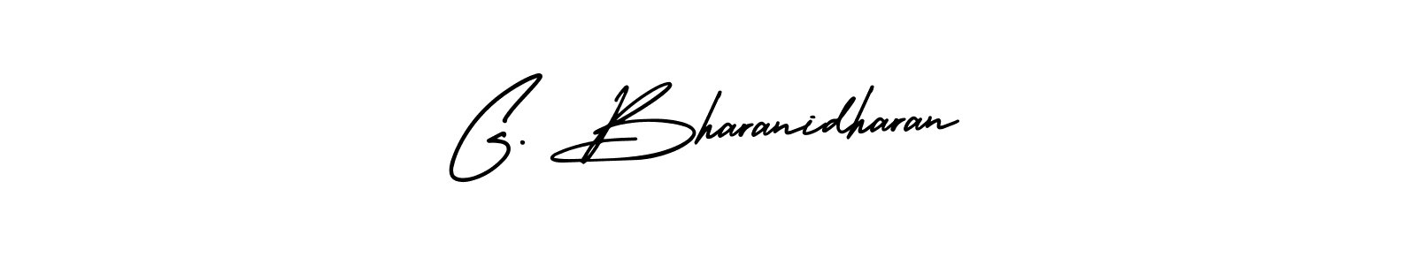 Make a beautiful signature design for name G. Bharanidharan. With this signature (AmerikaSignatureDemo-Regular) style, you can create a handwritten signature for free. G. Bharanidharan signature style 3 images and pictures png