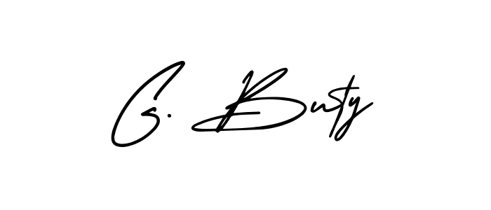 Check out images of Autograph of G. Buty name. Actor G. Buty Signature Style. AmerikaSignatureDemo-Regular is a professional sign style online. G. Buty signature style 3 images and pictures png