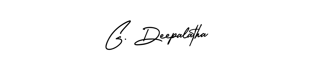 G. Deepalatha stylish signature style. Best Handwritten Sign (AmerikaSignatureDemo-Regular) for my name. Handwritten Signature Collection Ideas for my name G. Deepalatha. G. Deepalatha signature style 3 images and pictures png