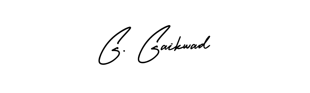 Use a signature maker to create a handwritten signature online. With this signature software, you can design (AmerikaSignatureDemo-Regular) your own signature for name G. Gaikwad. G. Gaikwad signature style 3 images and pictures png