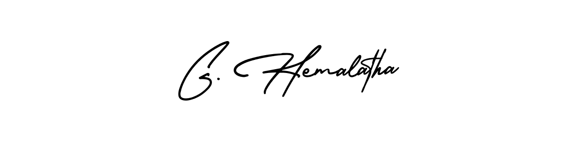 AmerikaSignatureDemo-Regular is a professional signature style that is perfect for those who want to add a touch of class to their signature. It is also a great choice for those who want to make their signature more unique. Get G. Hemalatha name to fancy signature for free. G. Hemalatha signature style 3 images and pictures png