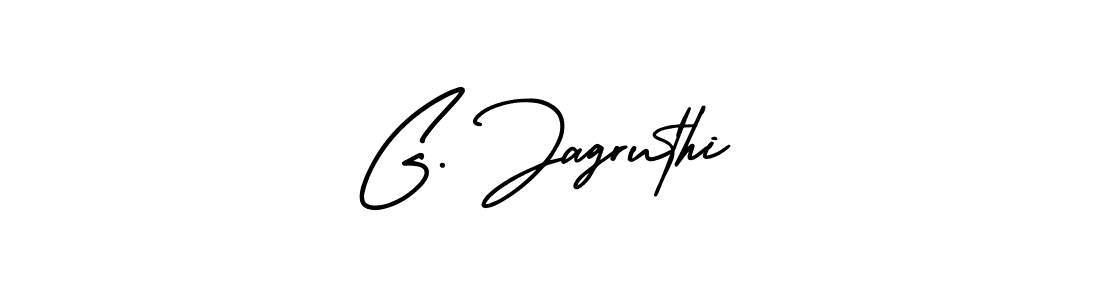 G. Jagruthi stylish signature style. Best Handwritten Sign (AmerikaSignatureDemo-Regular) for my name. Handwritten Signature Collection Ideas for my name G. Jagruthi. G. Jagruthi signature style 3 images and pictures png