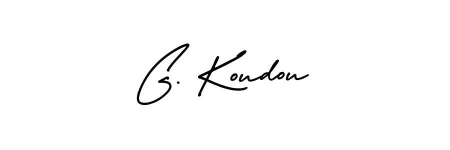 Also we have G. Koudou name is the best signature style. Create professional handwritten signature collection using AmerikaSignatureDemo-Regular autograph style. G. Koudou signature style 3 images and pictures png