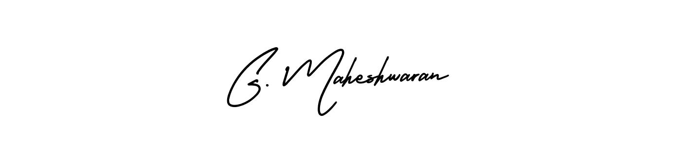 How to make G. Maheshwaran name signature. Use AmerikaSignatureDemo-Regular style for creating short signs online. This is the latest handwritten sign. G. Maheshwaran signature style 3 images and pictures png