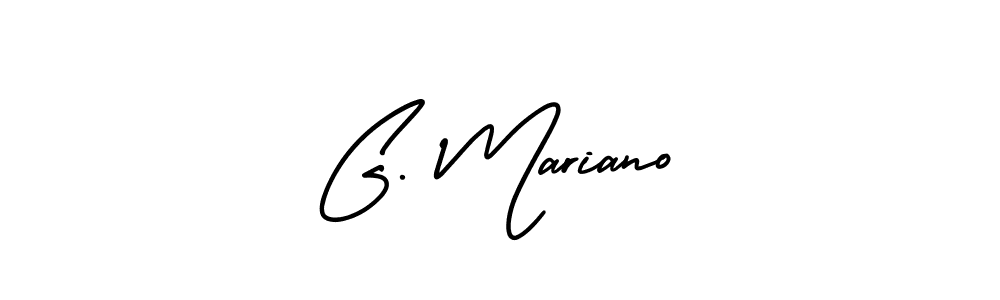 Also You can easily find your signature by using the search form. We will create G. Mariano name handwritten signature images for you free of cost using AmerikaSignatureDemo-Regular sign style. G. Mariano signature style 3 images and pictures png