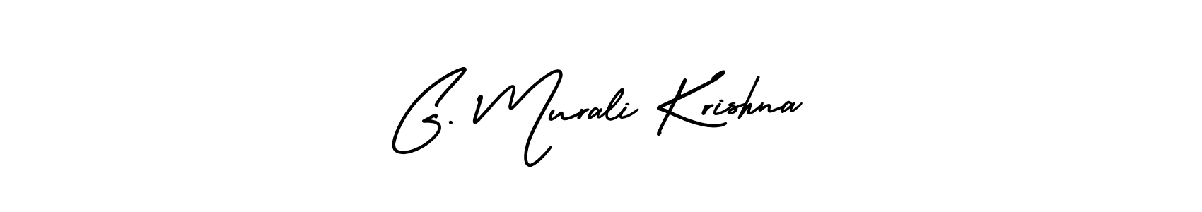 This is the best signature style for the G. Murali Krishna name. Also you like these signature font (AmerikaSignatureDemo-Regular). Mix name signature. G. Murali Krishna signature style 3 images and pictures png