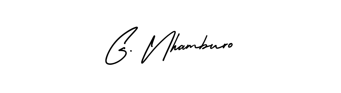 How to Draw G. Nhamburo signature style? AmerikaSignatureDemo-Regular is a latest design signature styles for name G. Nhamburo. G. Nhamburo signature style 3 images and pictures png