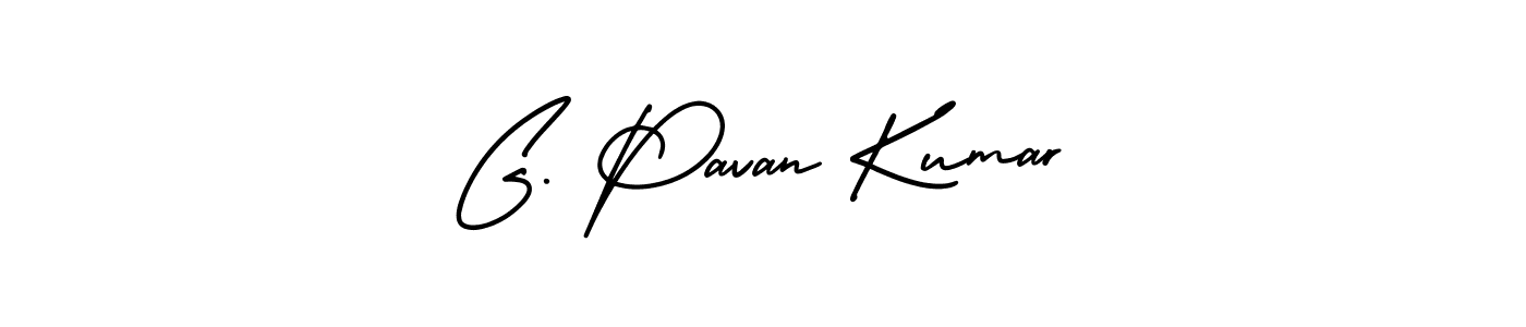 Make a beautiful signature design for name G. Pavan Kumar. With this signature (AmerikaSignatureDemo-Regular) style, you can create a handwritten signature for free. G. Pavan Kumar signature style 3 images and pictures png