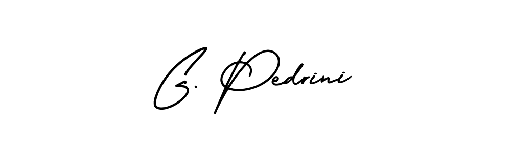 Also You can easily find your signature by using the search form. We will create G. Pedrini name handwritten signature images for you free of cost using AmerikaSignatureDemo-Regular sign style. G. Pedrini signature style 3 images and pictures png