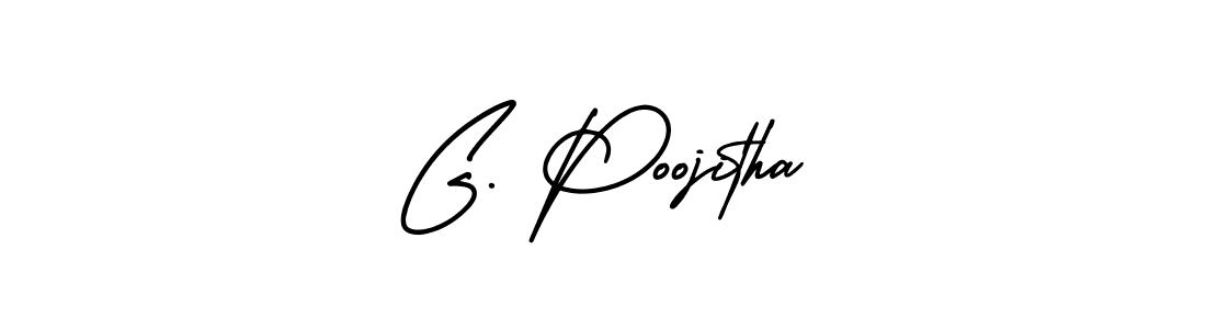 Best and Professional Signature Style for G. Poojitha. AmerikaSignatureDemo-Regular Best Signature Style Collection. G. Poojitha signature style 3 images and pictures png
