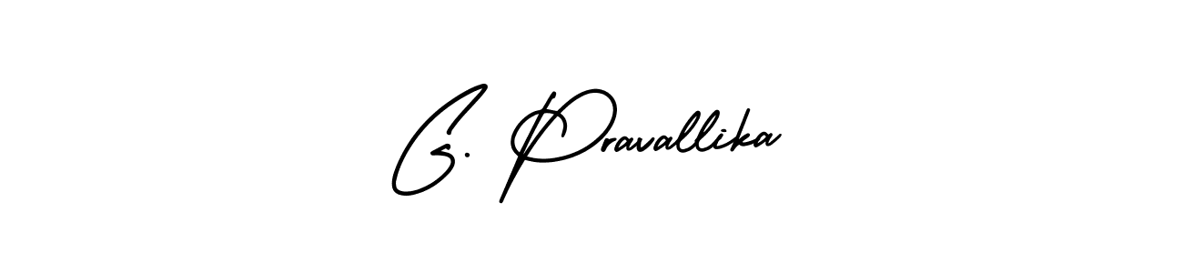 How to make G. Pravallika signature? AmerikaSignatureDemo-Regular is a professional autograph style. Create handwritten signature for G. Pravallika name. G. Pravallika signature style 3 images and pictures png