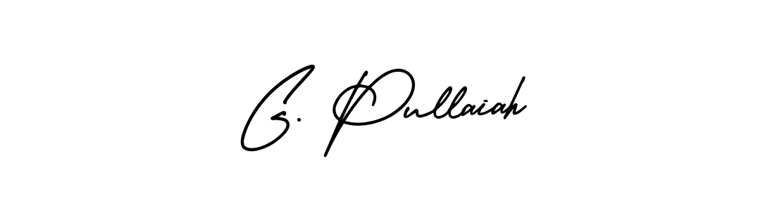 Create a beautiful signature design for name G. Pullaiah. With this signature (AmerikaSignatureDemo-Regular) fonts, you can make a handwritten signature for free. G. Pullaiah signature style 3 images and pictures png