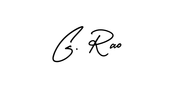 Make a beautiful signature design for name G. Rao. With this signature (AmerikaSignatureDemo-Regular) style, you can create a handwritten signature for free. G. Rao signature style 3 images and pictures png