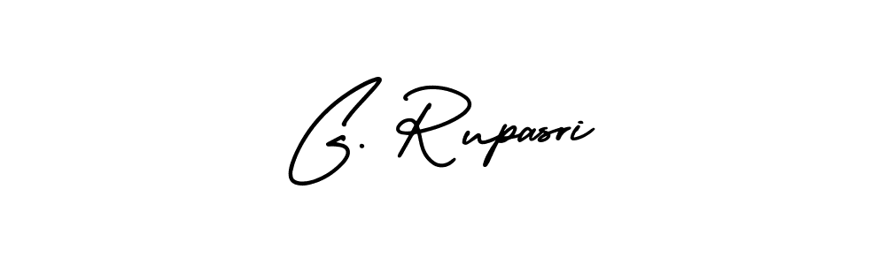 How to Draw G. Rupasri signature style? AmerikaSignatureDemo-Regular is a latest design signature styles for name G. Rupasri. G. Rupasri signature style 3 images and pictures png