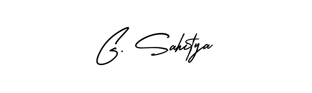 Make a beautiful signature design for name G. Sahitya. With this signature (AmerikaSignatureDemo-Regular) style, you can create a handwritten signature for free. G. Sahitya signature style 3 images and pictures png