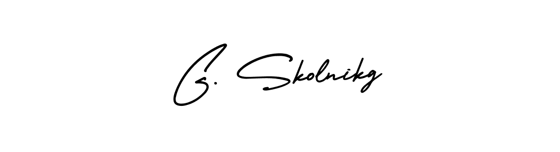 Check out images of Autograph of G. Skolnikg name. Actor G. Skolnikg Signature Style. AmerikaSignatureDemo-Regular is a professional sign style online. G. Skolnikg signature style 3 images and pictures png