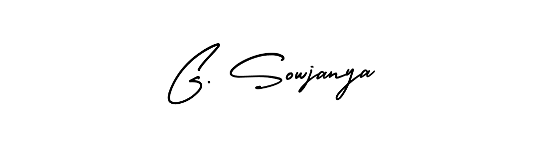 How to Draw G. Sowjanya signature style? AmerikaSignatureDemo-Regular is a latest design signature styles for name G. Sowjanya. G. Sowjanya signature style 3 images and pictures png