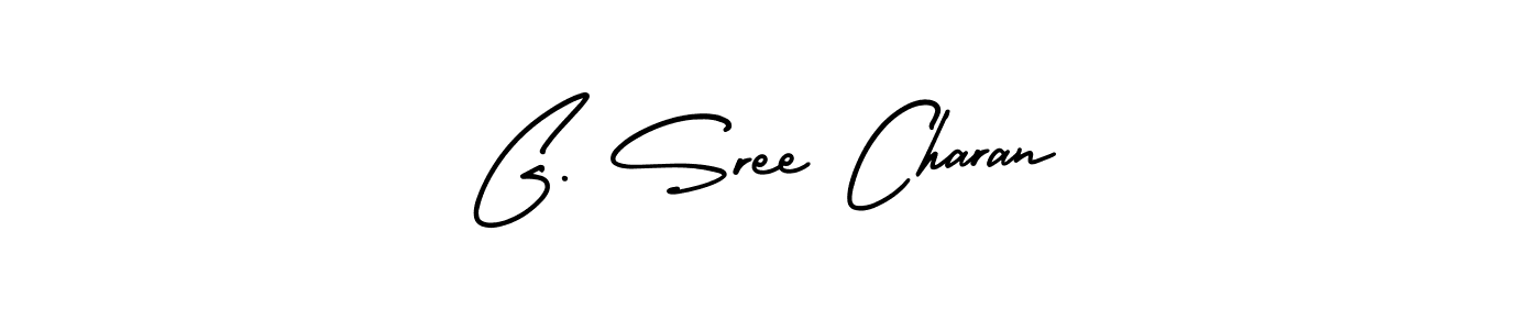 Make a beautiful signature design for name G. Sree Charan. With this signature (AmerikaSignatureDemo-Regular) style, you can create a handwritten signature for free. G. Sree Charan signature style 3 images and pictures png