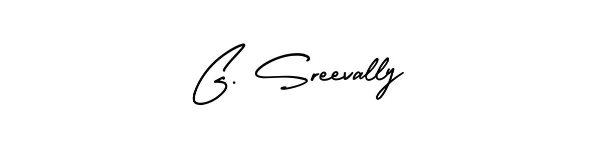 It looks lik you need a new signature style for name G. Sreevally. Design unique handwritten (AmerikaSignatureDemo-Regular) signature with our free signature maker in just a few clicks. G. Sreevally signature style 3 images and pictures png