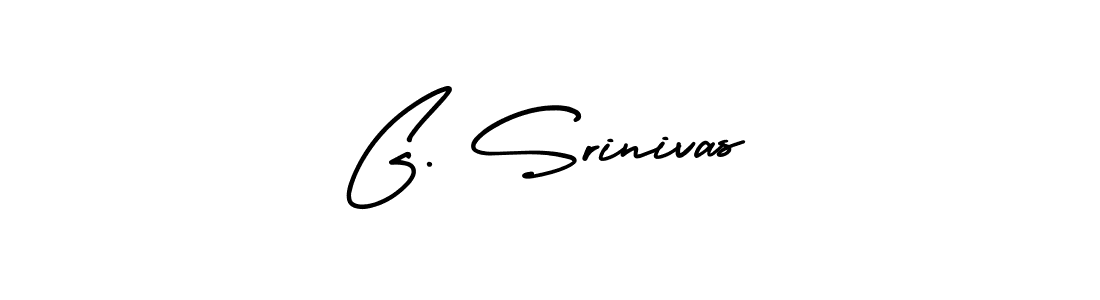 The best way (AmerikaSignatureDemo-Regular) to make a short signature is to pick only two or three words in your name. The name G. Srinivas include a total of six letters. For converting this name. G. Srinivas signature style 3 images and pictures png